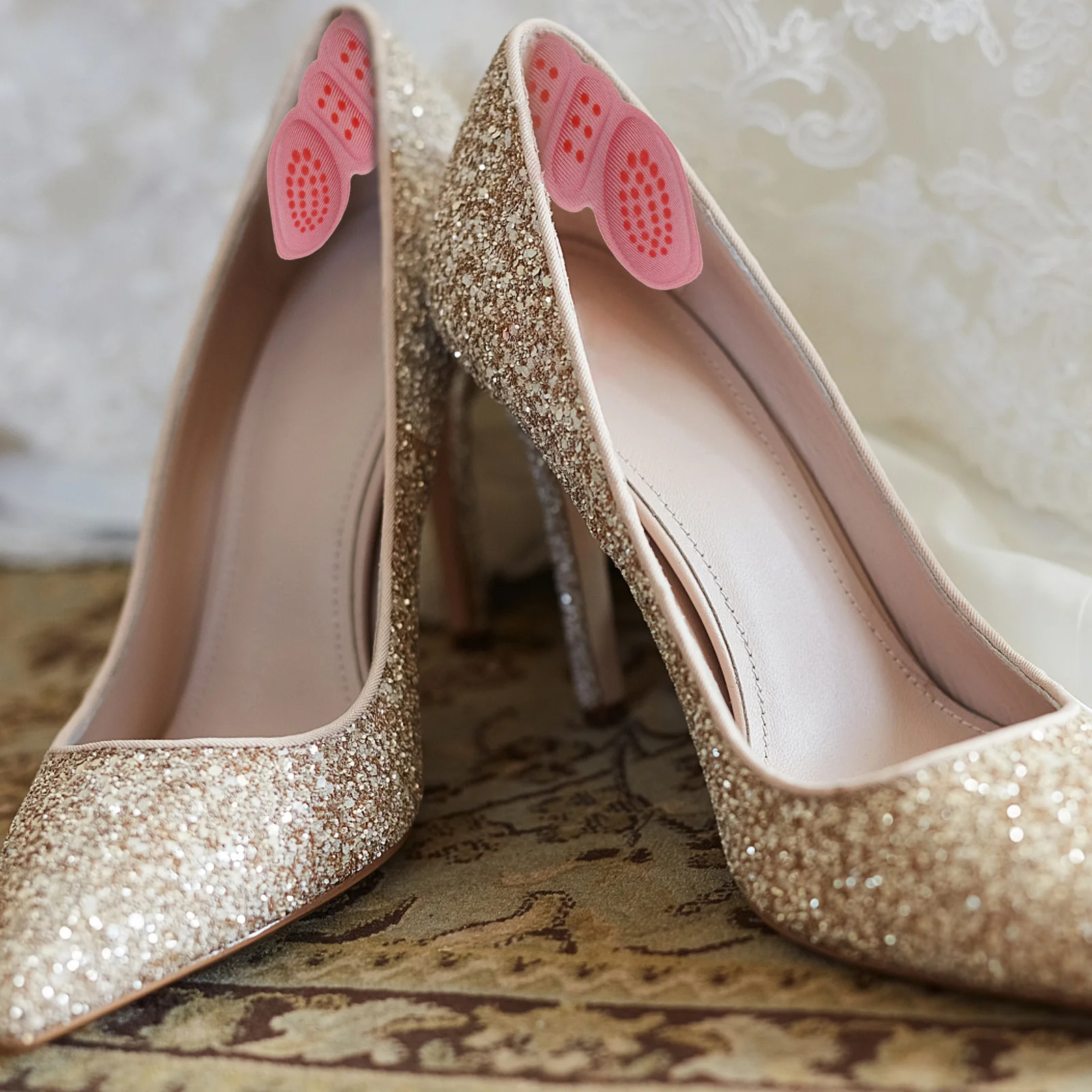 

6Pcs Foot Heel Pads Ultra-Thin Self-Stick Shoe Inserts for Blister Prevention Ideal for Tight and New Shoes Heel Cushion Pads