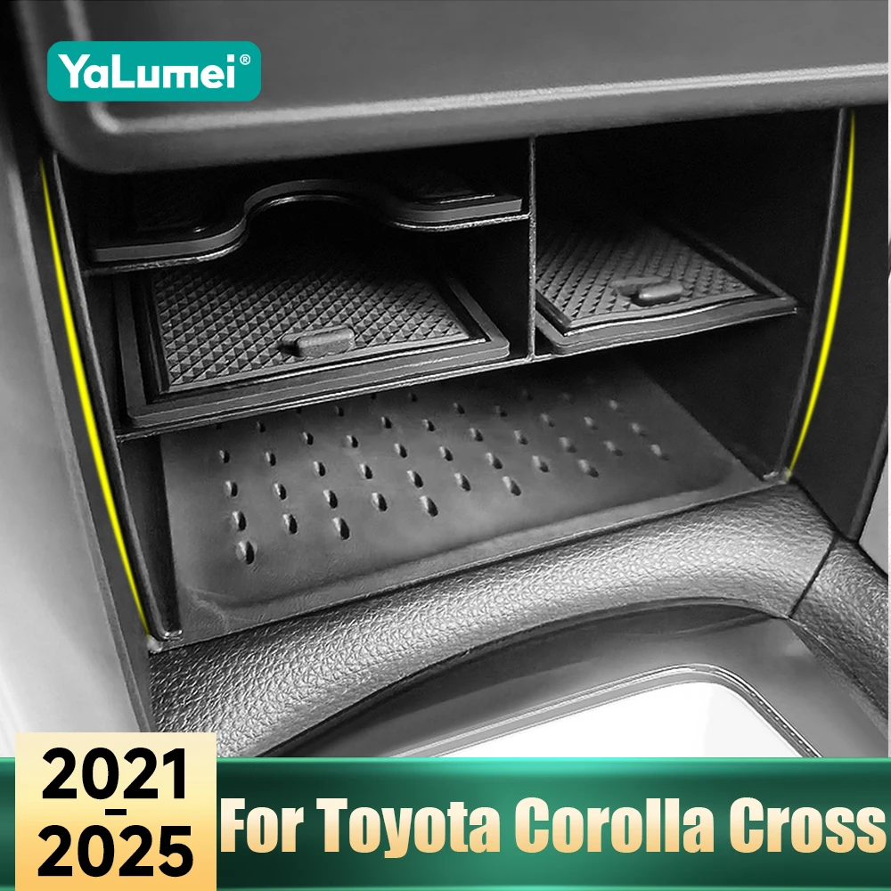 Für Toyota Corolla Cross XG10 2021 2022 2023 2024 2025 Hybrid Auto Mittelkonsole Organizer Aufbewahrungsbox Behälter Verpackungskoffer