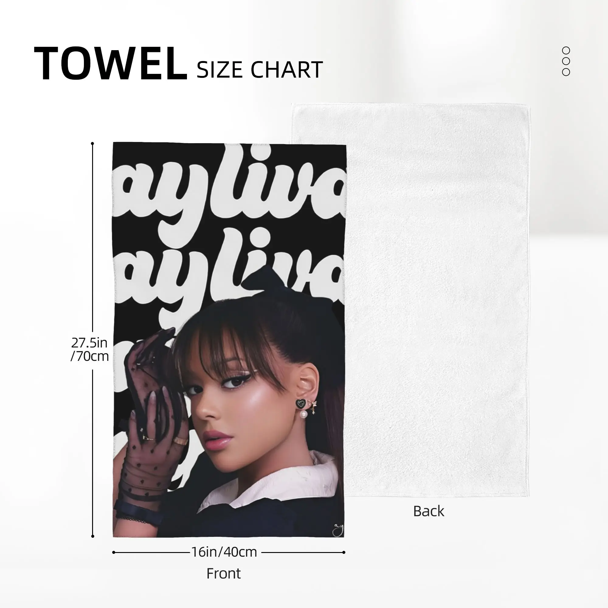 Custom Pop Art Ayliva In Liebe Soft Face Towel Quick Dry Pool Bath Cotton Towels Absorbent Quick