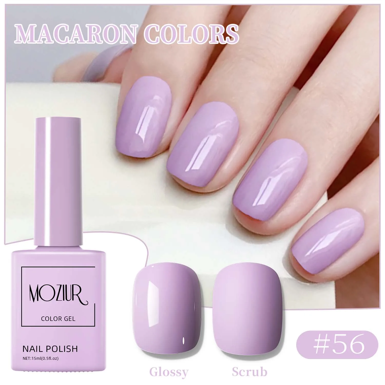 Il nuovo articolo estivo in gel per smalto viola crema sembra gel per fototerapia serie bianco, viola chiaro, viola chiaro