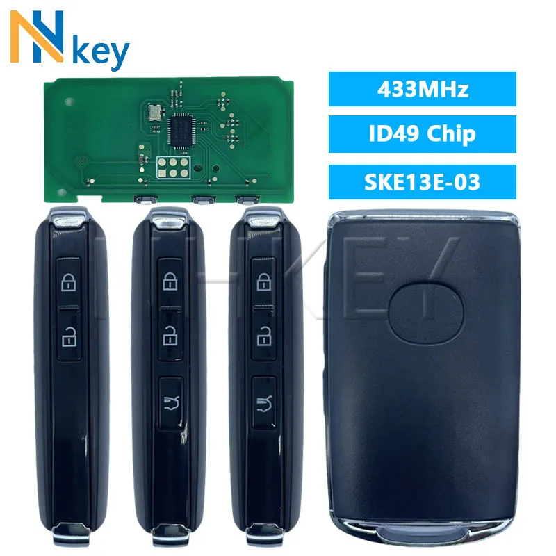 

NHKEY Proximity Smart Key SKE13E-03 for Mazda CX5 CX9 Mazd6 2020-2022 433MHz ID49 Chip Keyless Go TNFYW-67-5DYB TAYJ-67-5DYB