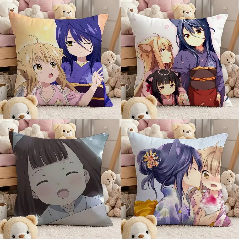 

Anime K-Konohana K-Kitan Pillow Case Comfort Sofa Bed Silky Elegant Invisible Zipper Custom Decorative Cushion Cover