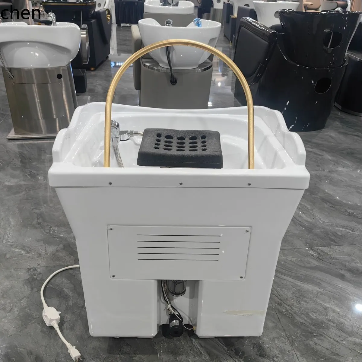 Water Circulation Beauty Salon Special Ear Picking Hair Salon Head Therapy Instrument Water Connection Mobile Shampoo Basin