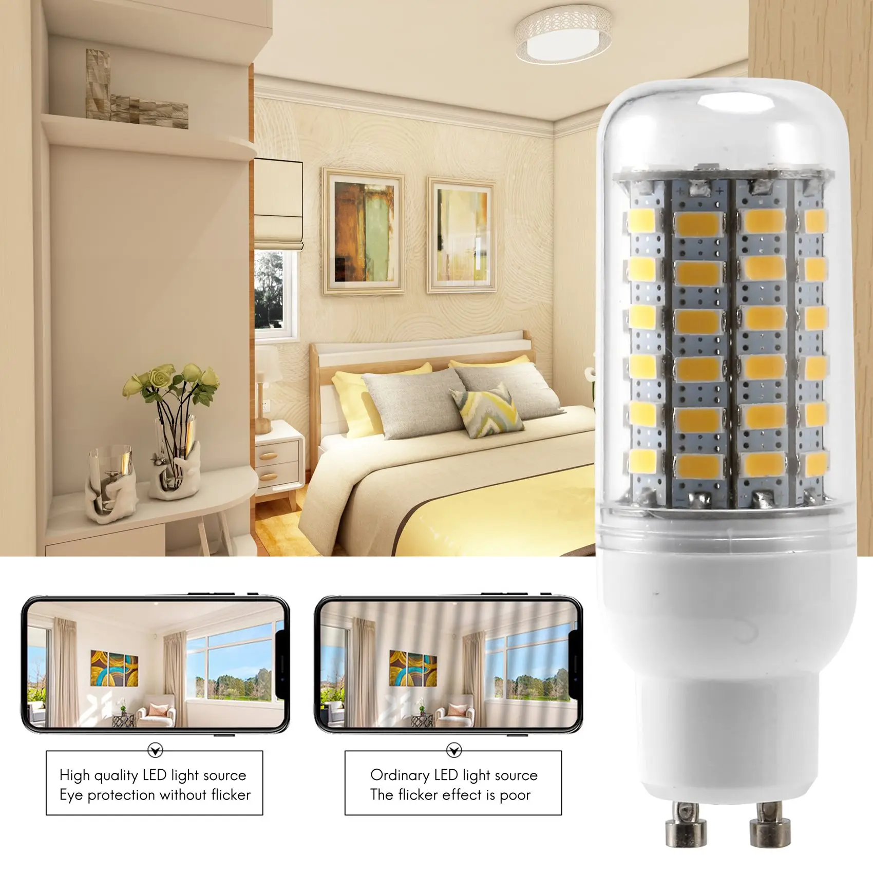 ABZV-GU10 10 Вт 5730 SMD 69 Светодиодные лампы Светодиодные лампы для кукурузы Светодиодная лампа Энергосберегающая 360 градусов 200-240 В Белый