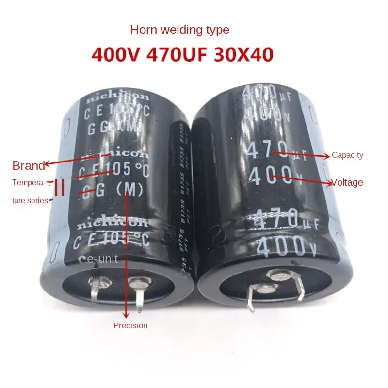 DIXSG (1PCS) Through Hole 400V470UF 30X40 nichicon electrolytic capacitor 470UF 400V 30 * 40 GG 105 degrees