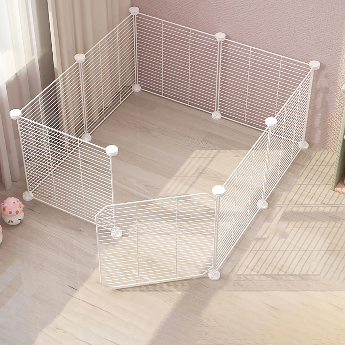 Cat and Dog Pet Enclosure Indoor Fence, Freely Combinable Cat Cage, Dog Cage, Training Isolation Toilet Area for Small and Medium-Sized Dogs