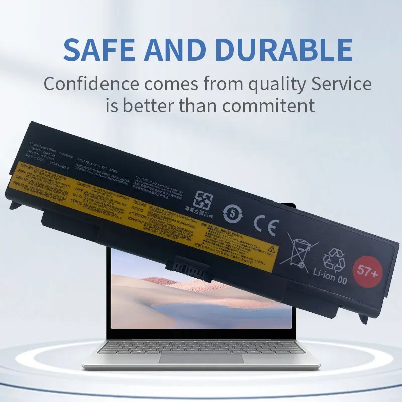 Dxt-nova Bateria Tt40p para Lenovo Ideapad T440p W540 W541 Lfts L440 L540 45n1148 45n1149 57 +
