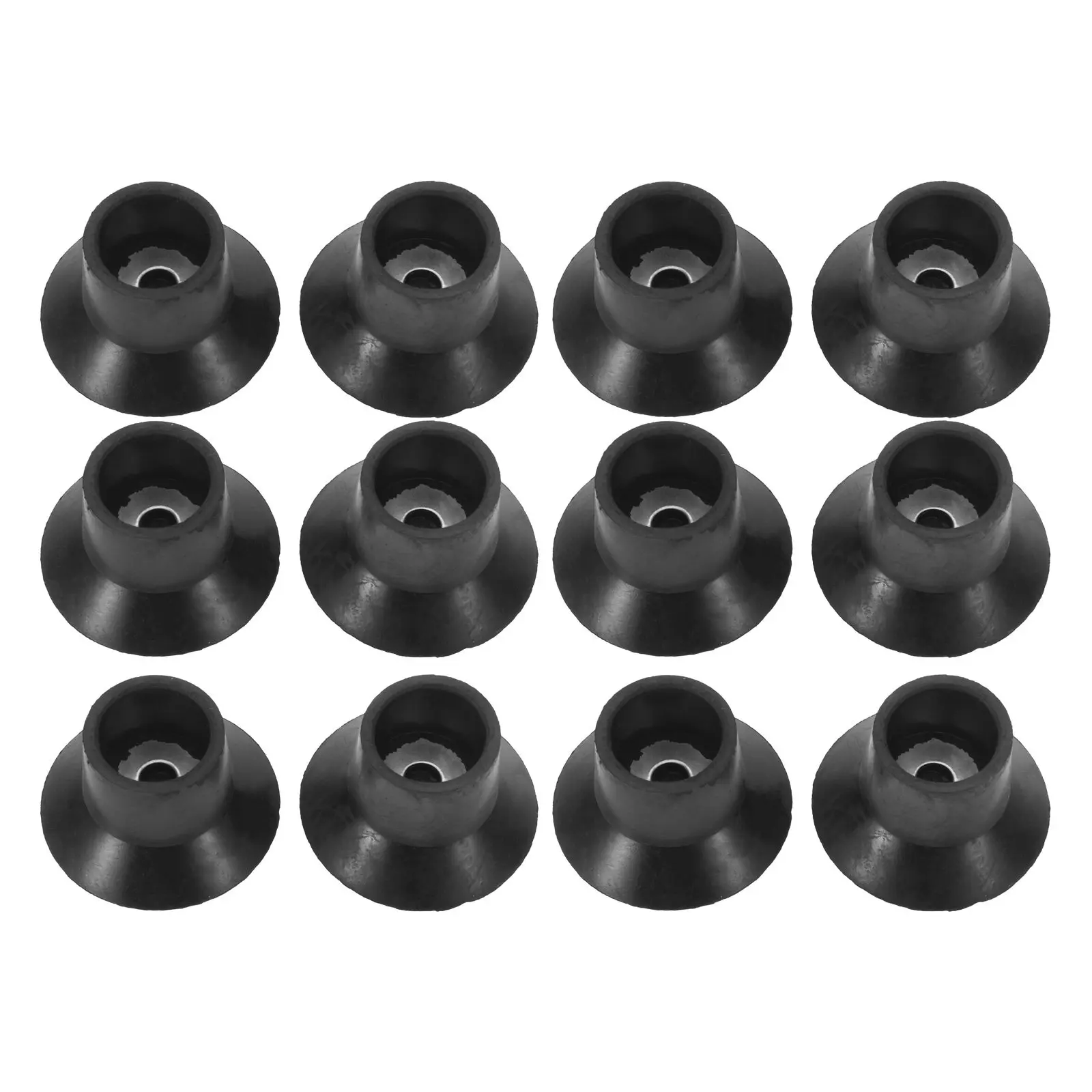 12Pcs Trampoline Noise Dampening Feet Anti Slip Foot Caps Rubber Leg Pads 1In Inner Diameter Replacement Trampoline Leg Covers