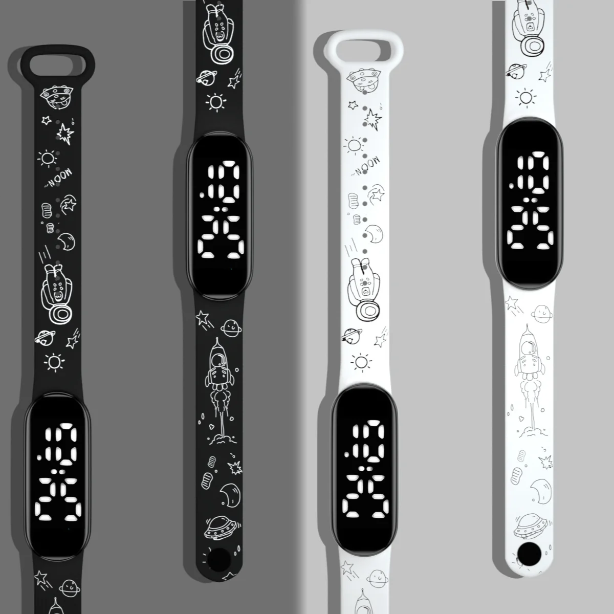 50 pz/lotto moda bambini orologio a LED per ragazzi ragazze braccialetto elettronico sport touch bambini orologio da donna orologio impermeabile