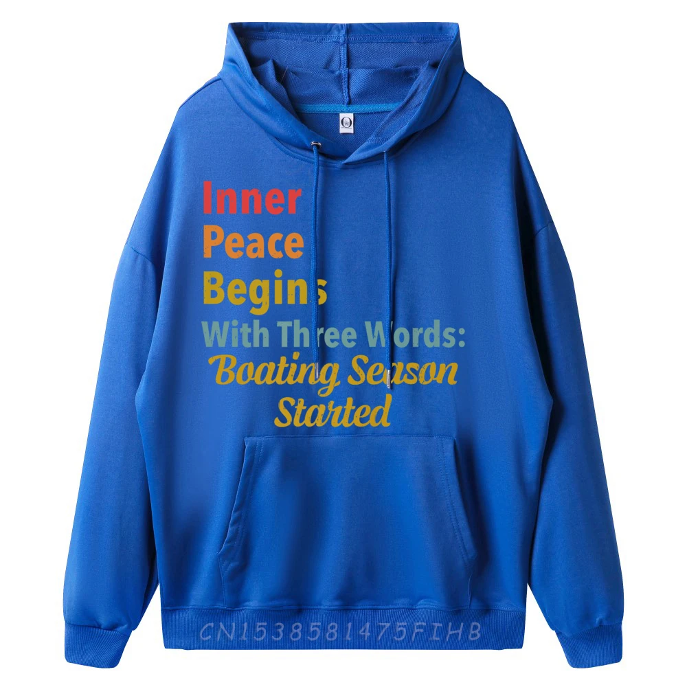 Hoodies Boating Boat Captain Graphic Hoodies Hip Hop Leisure Long Sleeve Round Neck Male Hoodies Classic Coats