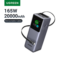 UGREEN Nexode 165W 20000mAh Power Bank PD3.0 100W Fast Charging Portable Charger for MacBook Pro Laptop USB-C External Battery
