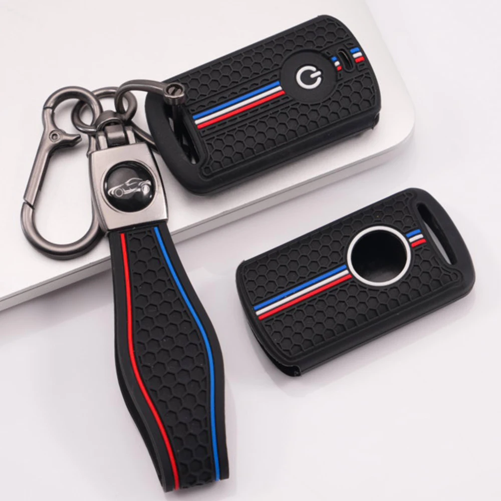 Key Case Cover With Lanyard For Honda PCX ADV Forza NSS Vario Click Scoopy Durable Soft Touch Exact Fit Protective Anti Scratch