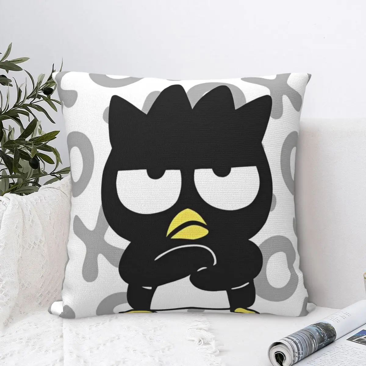 Sanrio Badtz Maru Pillowcases Printing Polyester Cushion Cover Decorations Throw Pillow Case Cover Home Square Multi Size