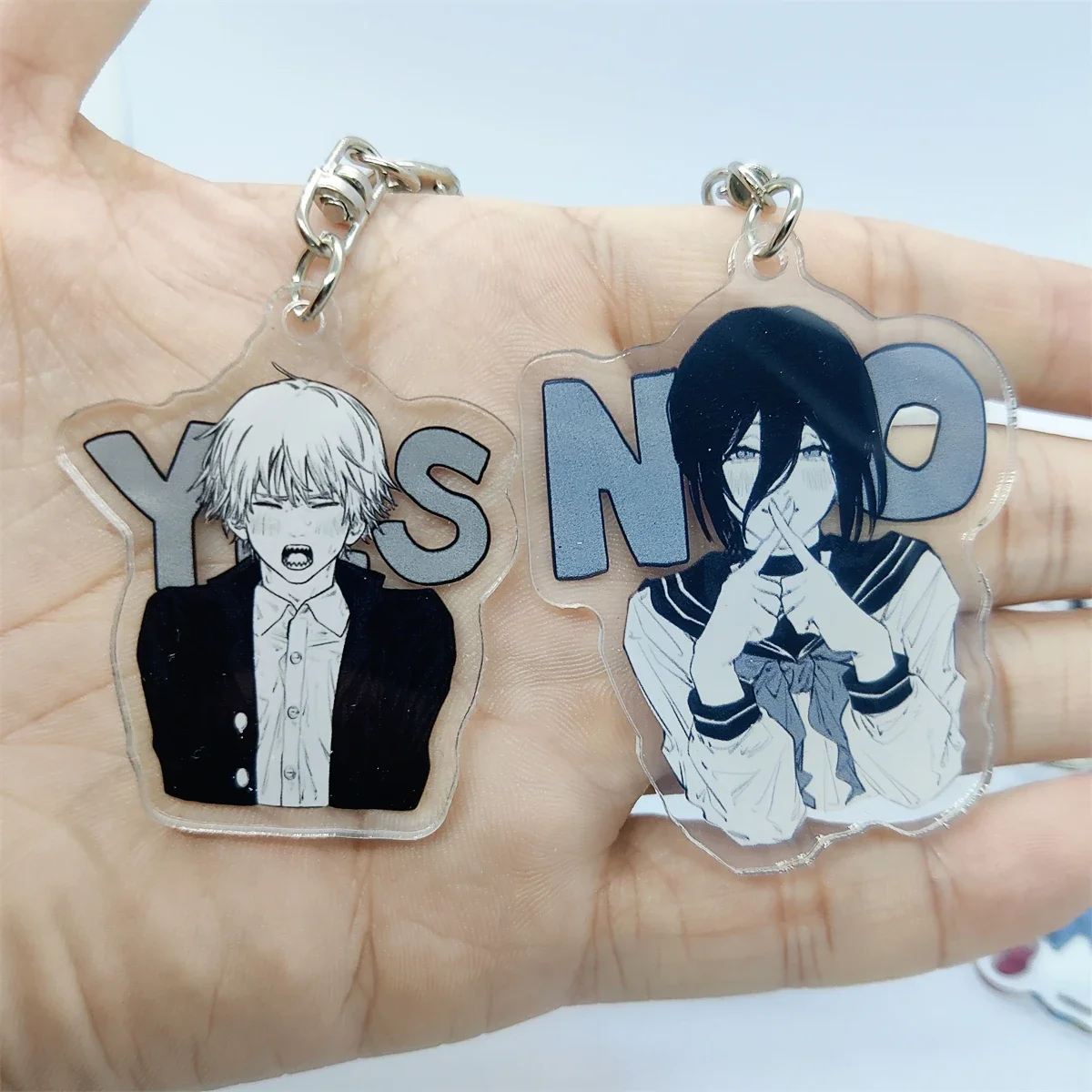 Anime Man Keychains Cartoon Cosplay Figure Women Men Car Key Chain Ring Jewelry Bag Pendant Accessories Bag Accessories