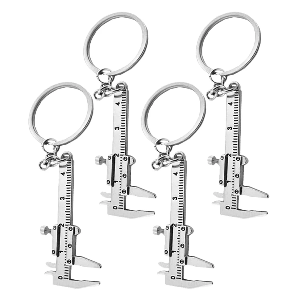 

4 Pcs Lanyard with Card Holder Caliper Buckle Carry Mini Keychain for Travel