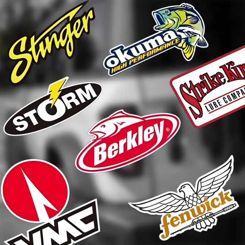 

Fishing Creative Graphic Decals Fishing Bucket Fishing Box Stickers Car Motorcycle Reflective Stickers