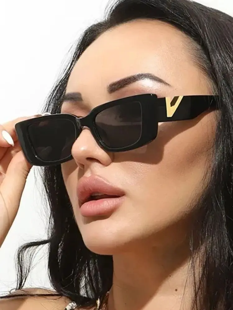 Frauen/Männer Unisex mit Mode V-förmigen Füßen Outdoor Sonnenschutz quadratische Sonnenbrille – Detail 2