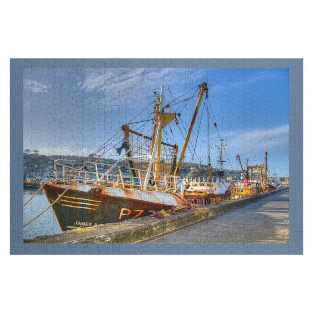 Newlyn Trawler Jigsaw Puzzle Juego Niños Ideas de regalos personalizados Rompecabezas