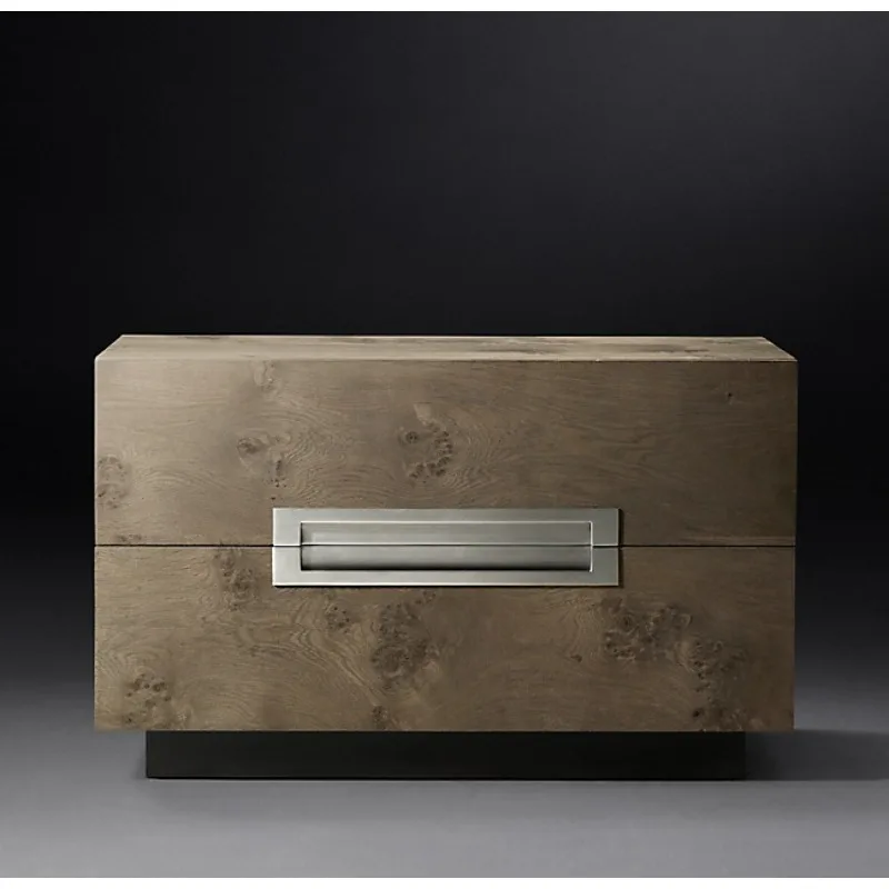 Furniture American retro solid wood bedroom bedside table side table modern simplicity household side cabinet