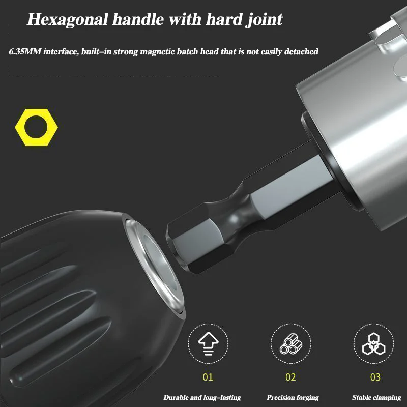 105 Degree Turning Screwdriver Joint Electric Drill Corner Attachment Extension Socket Screwdriver Head Tool