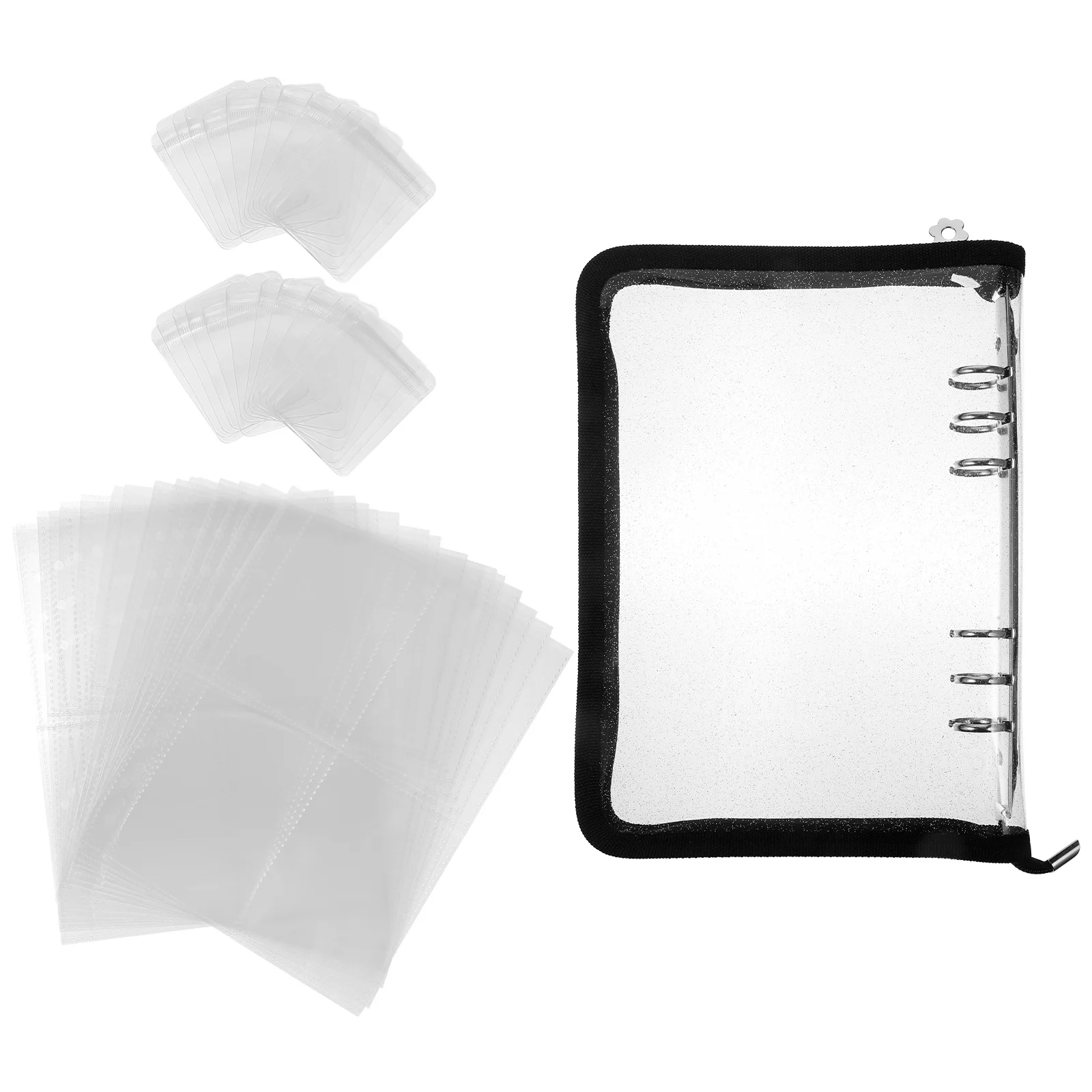 

1Set Jewelry Storage Book Transparent Anti Oxidation Organizer for Rings Earrings Necklaces Travel Case Jewelry Storage Book