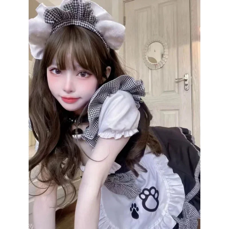 Disfraces de cosplay Disfraz de sirvienta cosplay lindo gato de sirvienta disfraz de lolita bidimensional