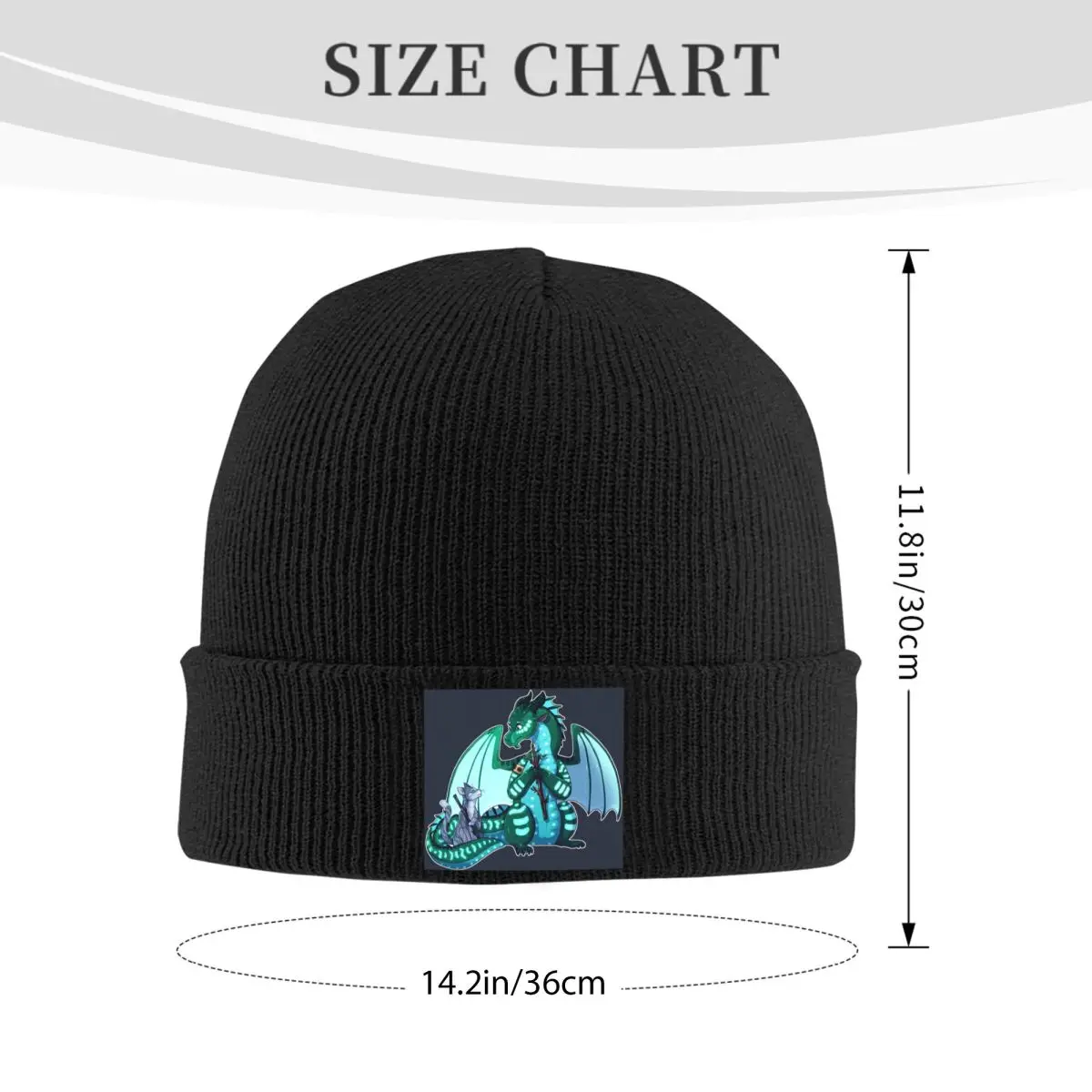 Wings Of Fire & Warriors - Turtle And Jayfeather Warm Knitted Cap Winter Knit Bonnet Hat Skullies Beanies HipHop Caps for Unisex