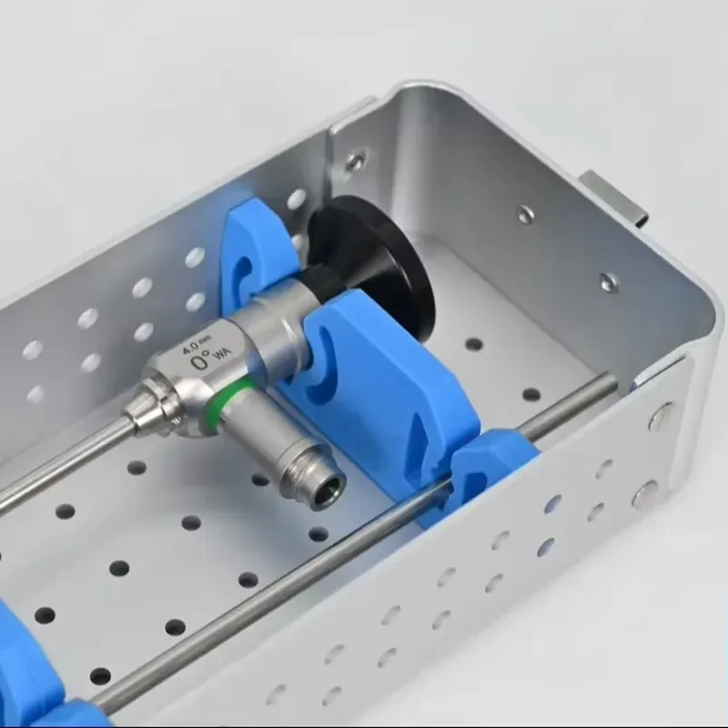 Hot Sale JIACHENG Sterilization Box Sterilising Trays Disinfection Box with Silicone Mat Endoscope Sets Autoclavable