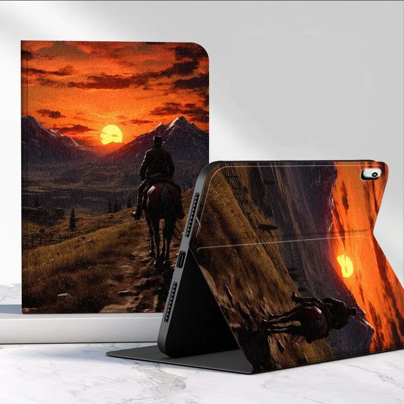 Sunset Horseback Riding For Xiaomi Poco Redmi Pad 2 4 5 6 6S 7 7S SE Pro Ultra Max 14 11 8.8 11.2 12.5 Inch Tablet Case