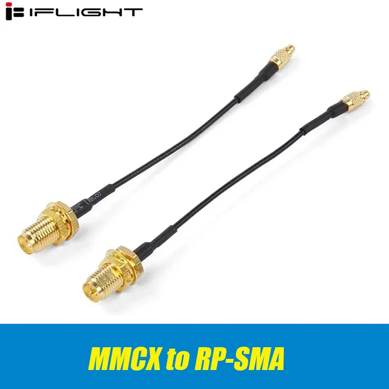 IFlight MMCX to RP-SMA straight inner hole inner needle 5.8GS.BUS image transmission RF cable for FPV Racing Drone