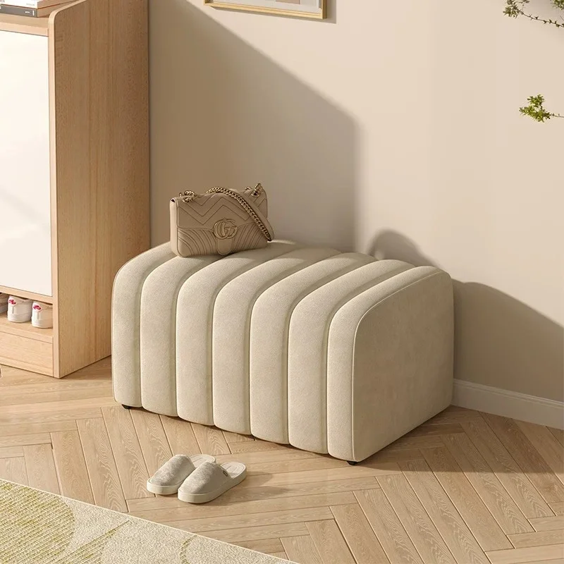 # Mini White Floor Chair Makeup Bedrooms Bench Seat Foot Stool Vanity Pouffe Shoe Reposapies Oficina Living Room Furniture