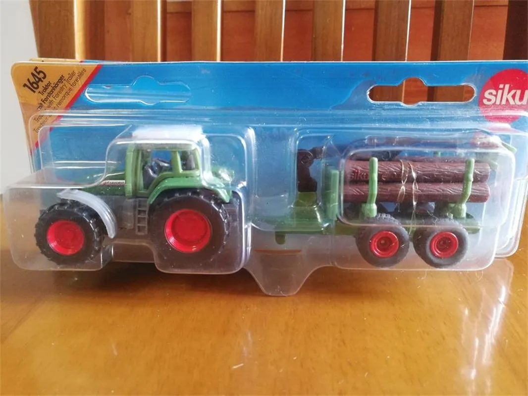 New product 1: 87 alloy tractor trailer model,original packaging tractor toys,children\'s gifts,wholesale