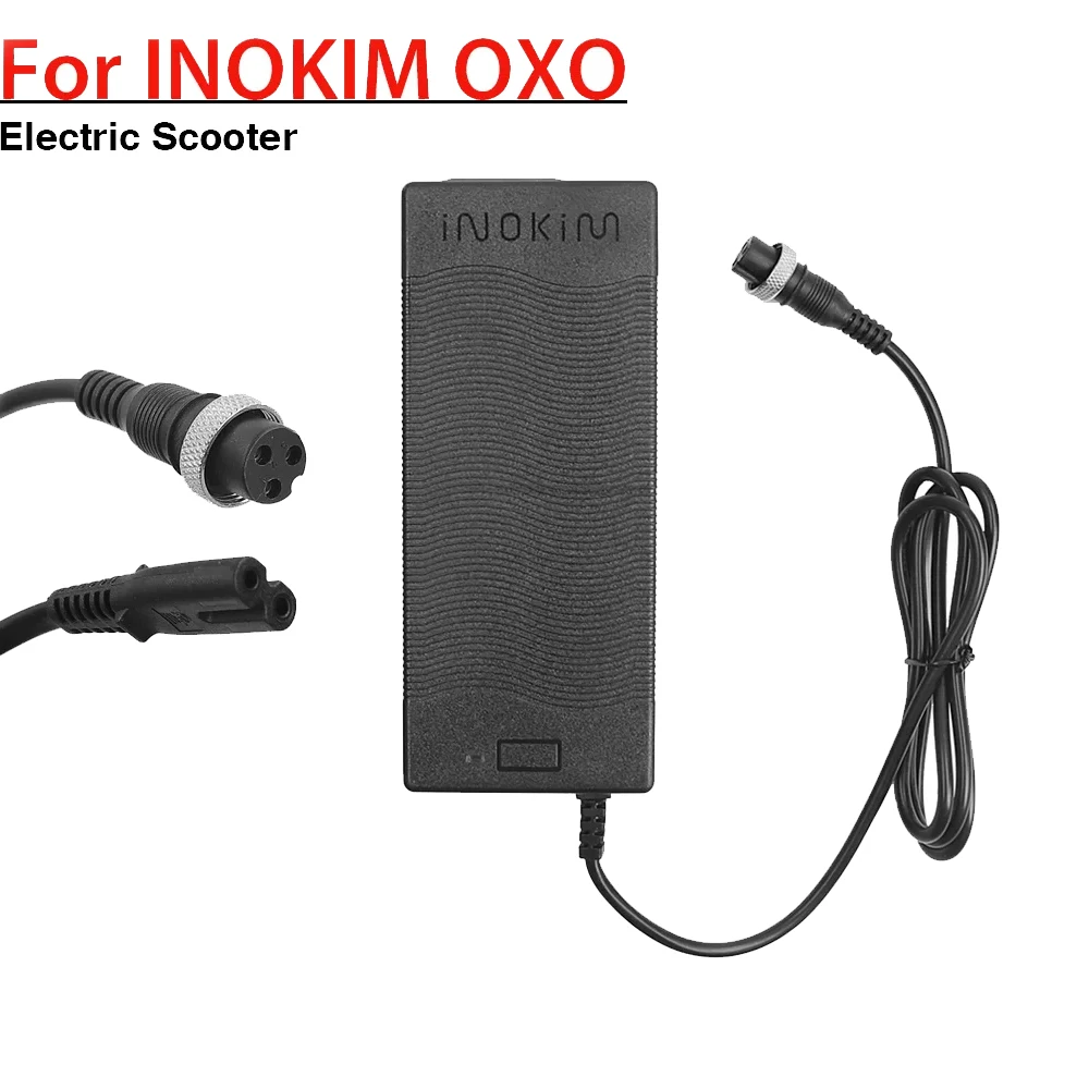 ل INOKIM OXO سكوتر كهربائي 67.2 فولت شاحن بطارية بطارية ليثيوم أيون القياسية شاحن GX16 3 الشق موصل محول الطاقة #6