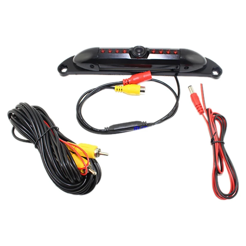 Carro à prova dwaterproof água universal 170 grande angular americano quadro da placa de licença câmera 8led visão noturna infravermelha invertendo câmera