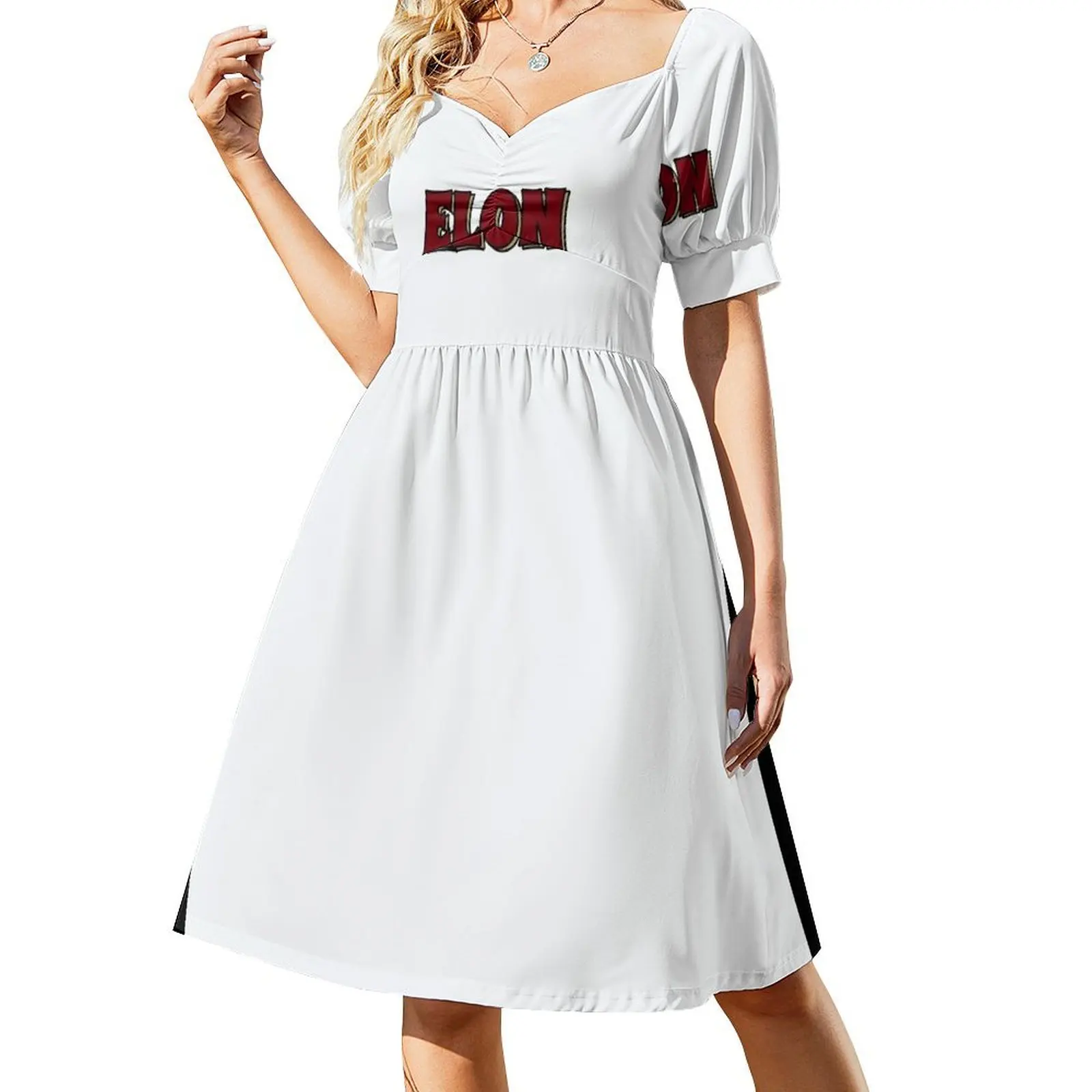 

Elon University Short-Sleeved Dress elegant women's sets Women's summer dress