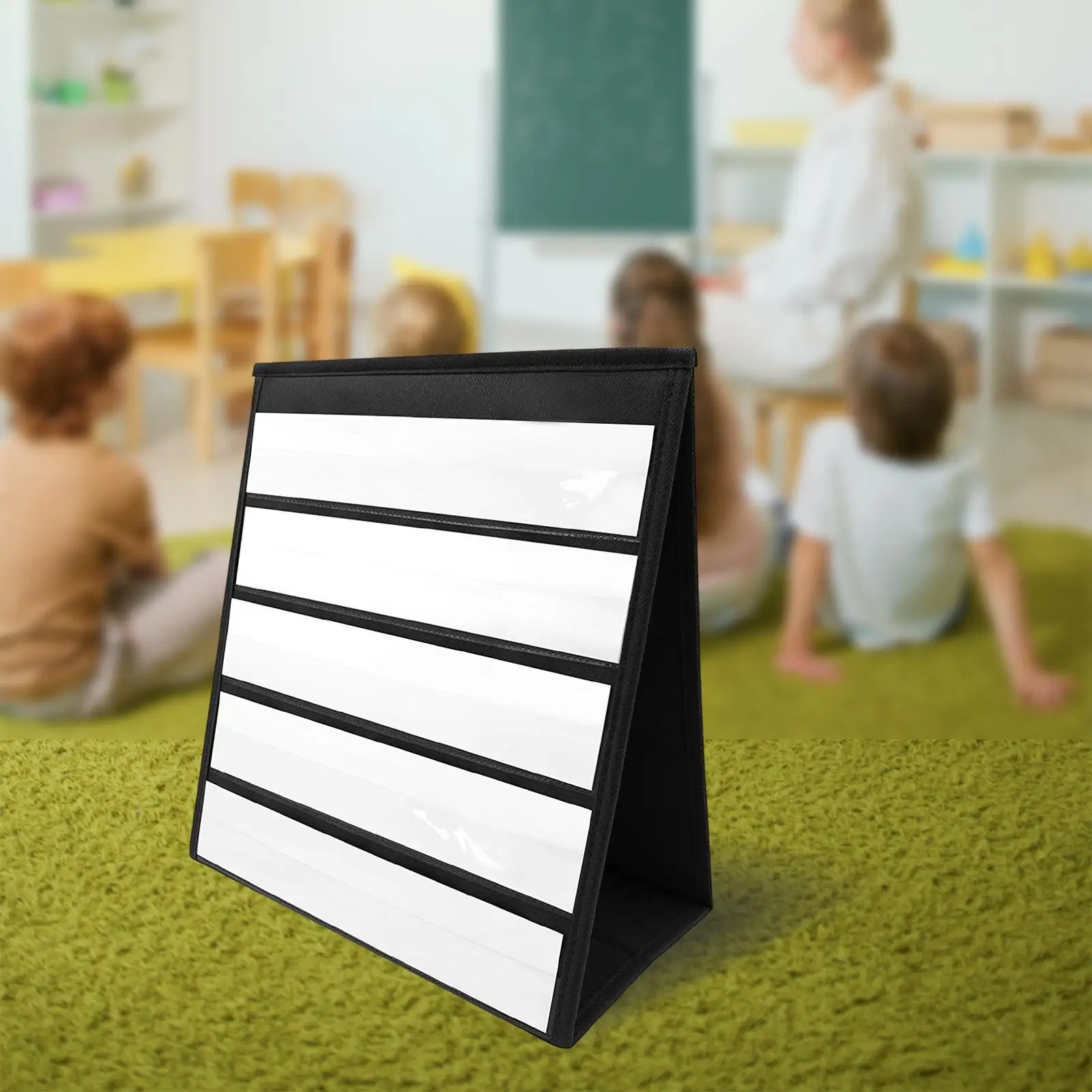 Brittop-Tableau de poche avec 20x cartes blanches pour enfants, outil de lecture, fournitures d'apprentissage