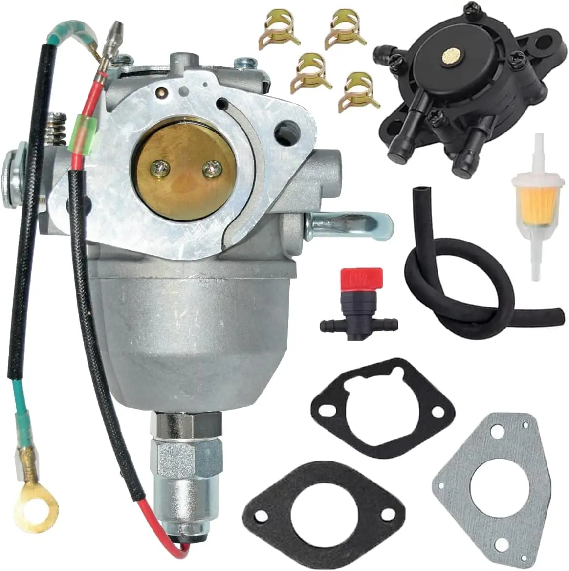 Карбюратор подходит для Kohler 24 853 99-S 2485399S CV22 CV23 CV620 CV640 CV670 CV680 двигатель 24-853-99-S с топливным насосом Карбюратор подходит для Kohler 24 853 99-S 2485399S CV22 CV23 CV620 CV640 CV670 CV680 двигатель 24-853-99-S с топливным насосом