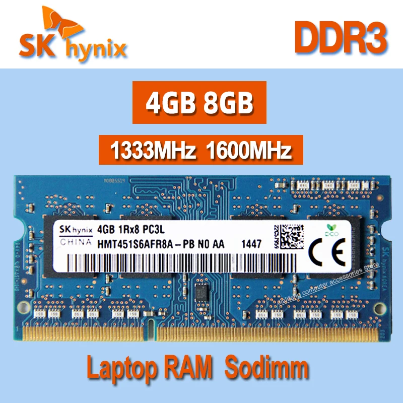 SK Hynix RAM DDR3 4GB 8GB 1066MHz 1333MHz 1600MHz Laptop Memory