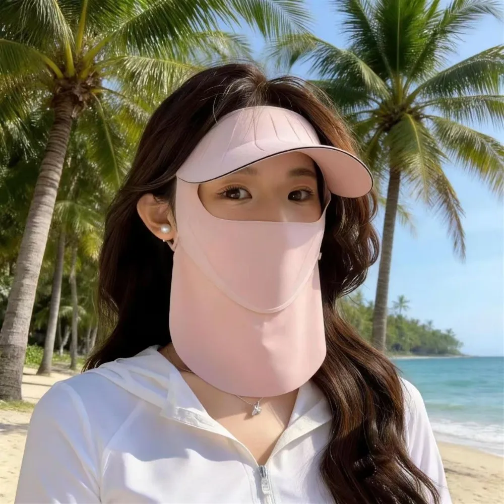 UV Blocking Sun Protection Mask Cooling Effect UPF 50+ Face Mask for Women Lightweight Breathable Outdoor Masks for Outdoor