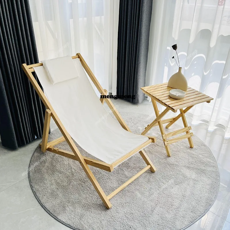 Adult Folding Camping Chair Relax Student Wooden Recliner Waist Camping Chair Support Travel Silla De Playa Plegable Accessory