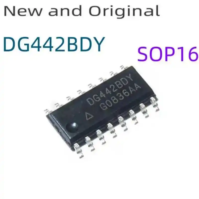 

DG442BDY SOP16 Improved Quad SPST CMOS Analog Switches