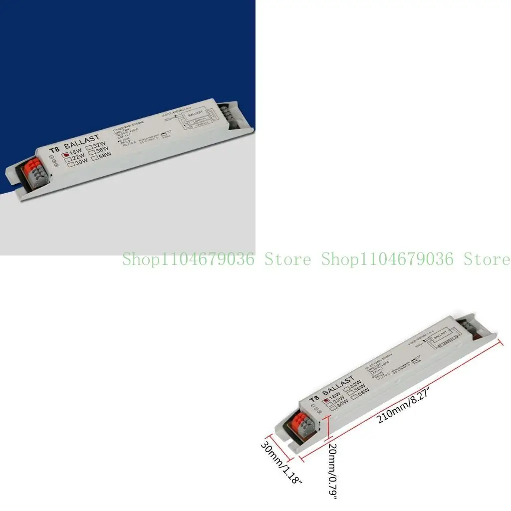

652f Обычно используется T8 1x 18w/1x 58w Электронное балластное оборудование для флуоресцентной лампы легкий балласт
