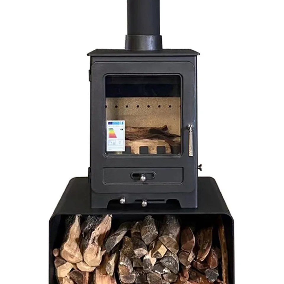 Cast iron fireplace Real fire Firewood Household firewood Fireplace Self-built house B & B Villa Tea room RV fireplace