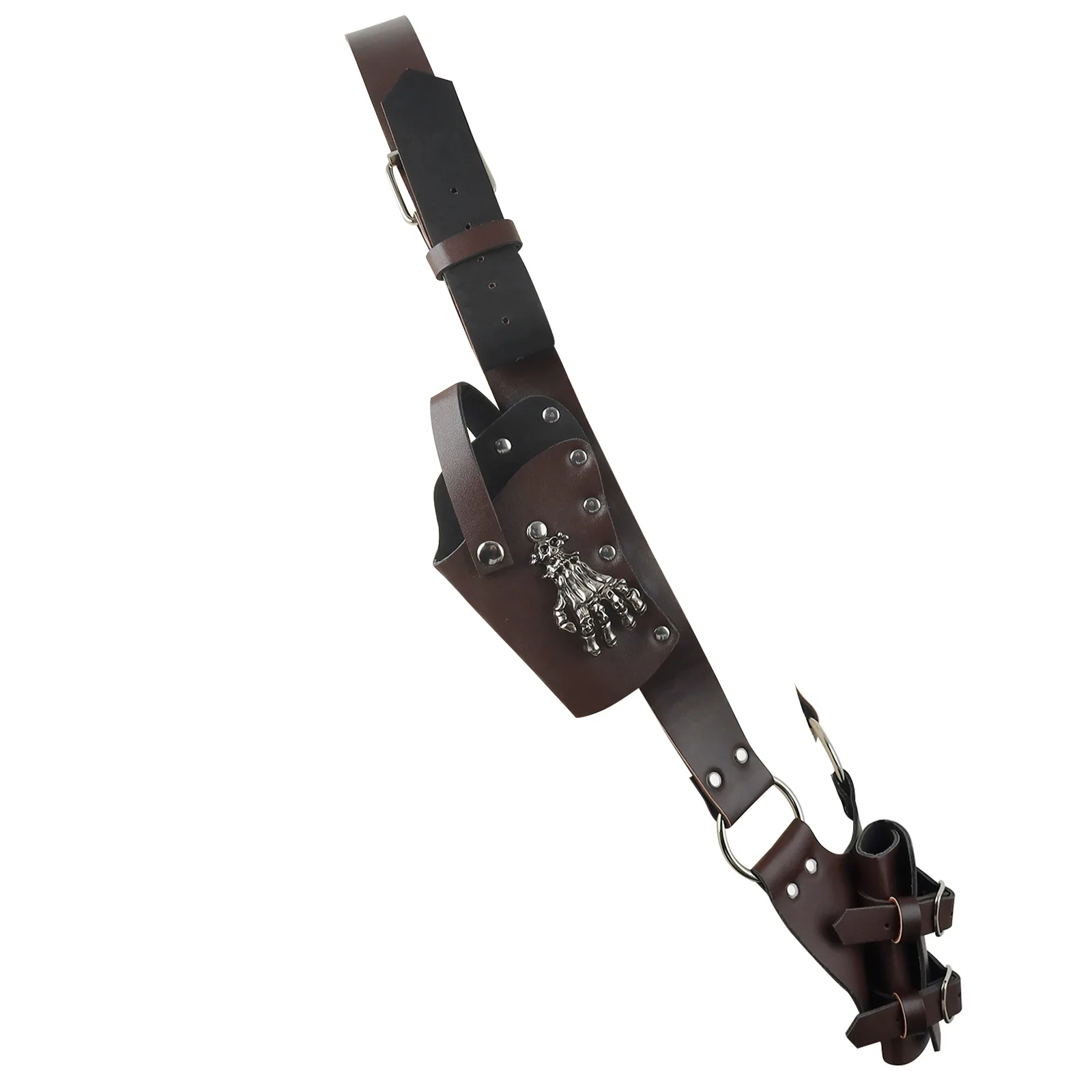 Middeleeuwse zwaard riem PU lederen schede schede voor mannen vrouwen anime cosplay piraat zwaard houder kostuum Viking ridder tailleband