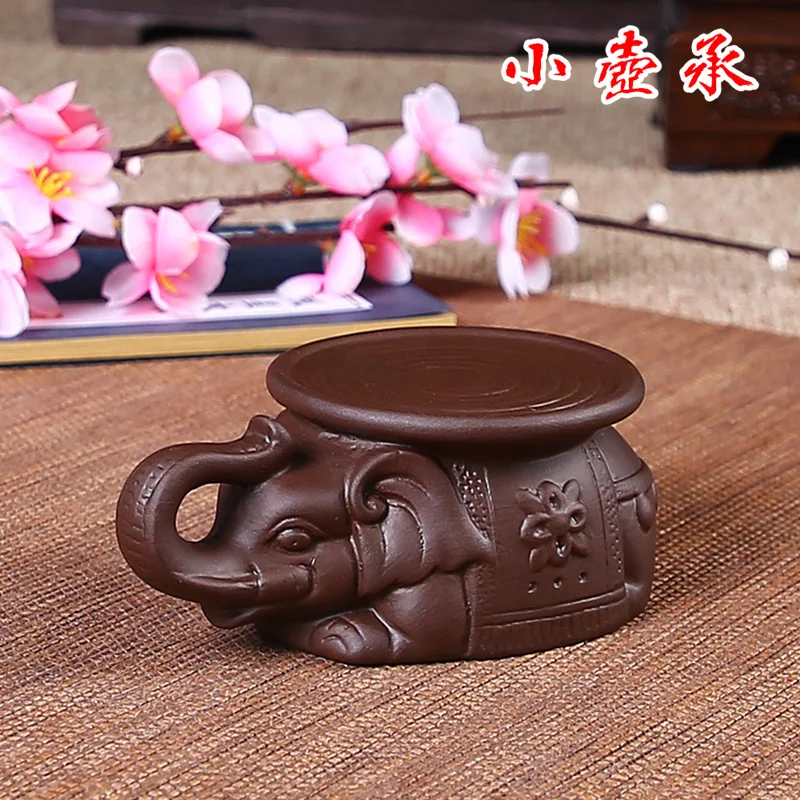 Chinese Purple Sand Tea Set Household Supplies Auspicious Decoration Office Study Tea Table Tea Cup Mat Figurine Decoration