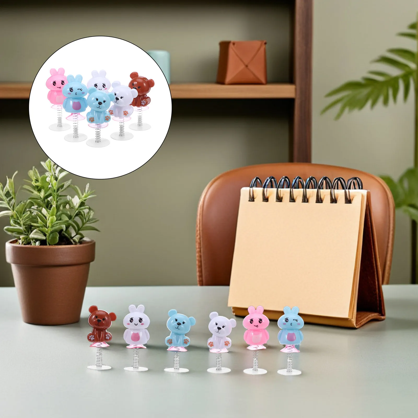 

24 шт. Прыгающие мультяшные кролики и медведи, настольные игрушки, сувениры для детских праздников, новинки для подарочных наборов