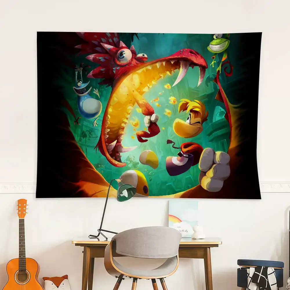 لعبة R-Rayman L-Legends العلم الديكور في الهواء الطلق نزهة حفلة المنزل التخييم حفلة فنية معلقة راية