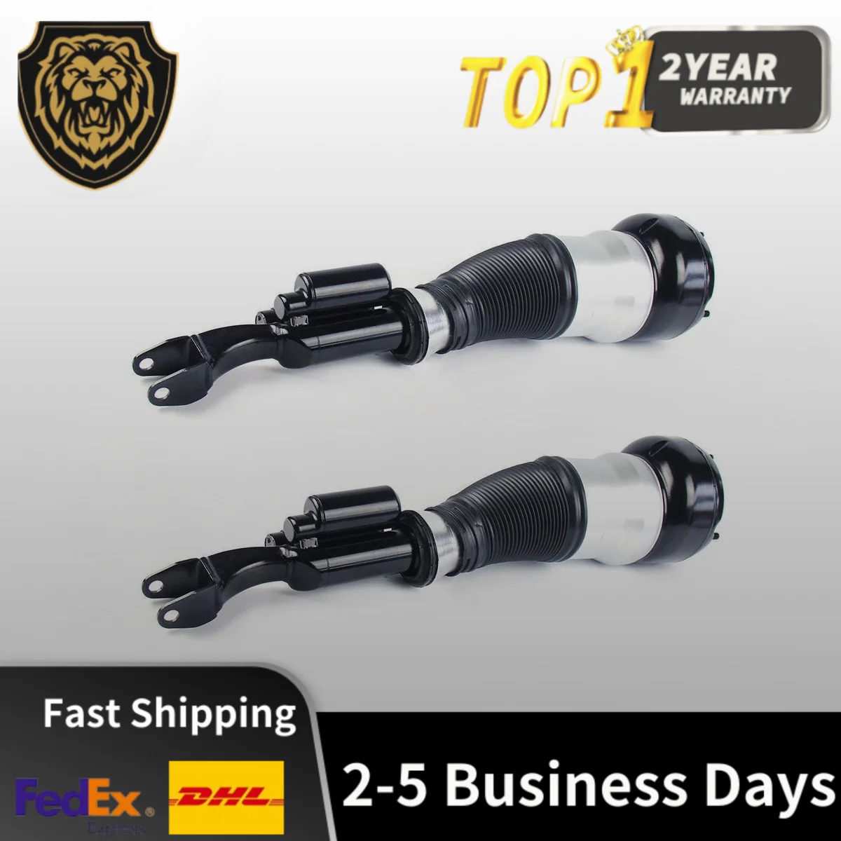 

Pair Front Air Suspension Shock Struts Fit Mercedes W222 W217 S63 AMG 4Matic 2015-2020 A2223208113 A2223202500