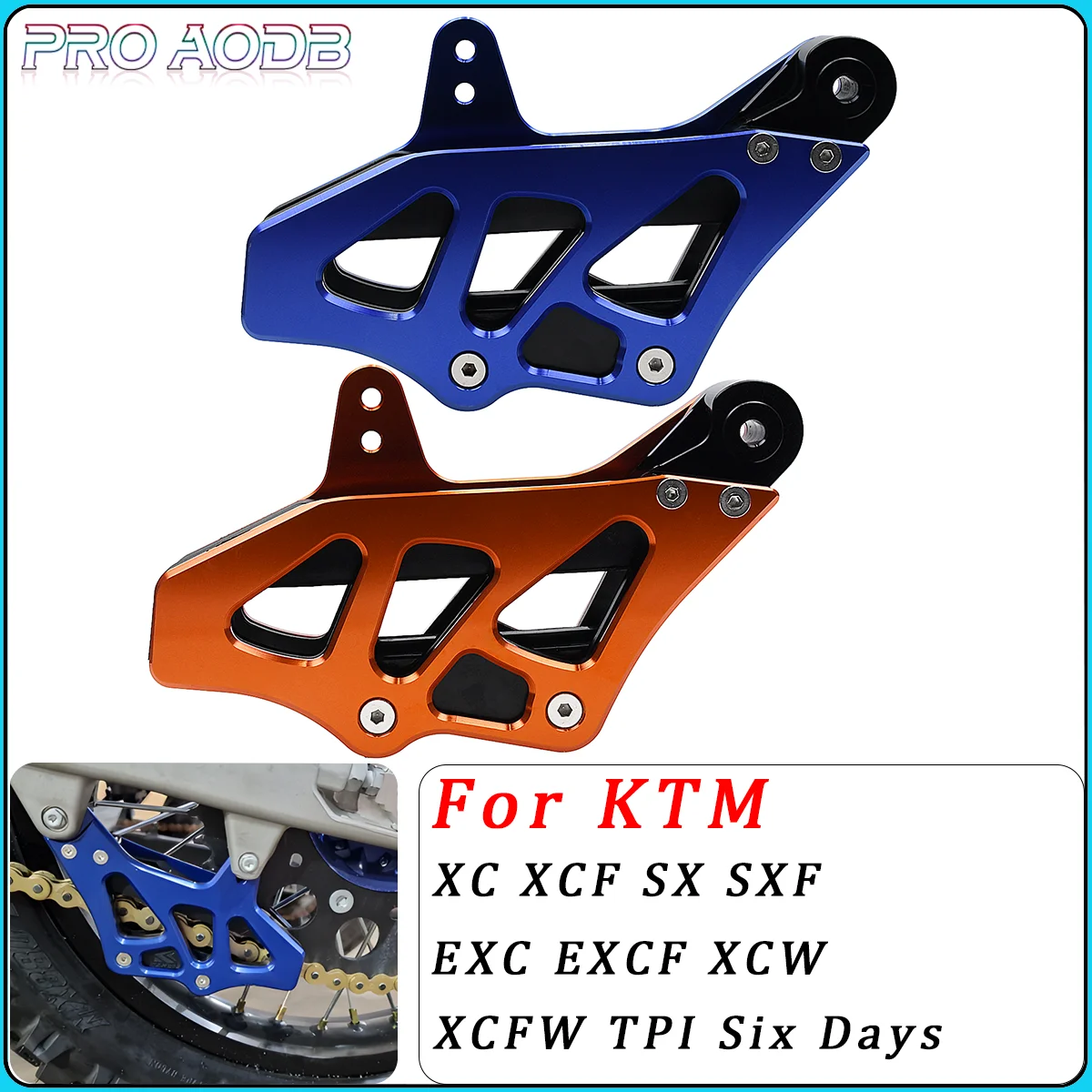 

CNC Aluminum Chain Guide Guard For KTM SX SXF EXC EXCF XC XCW XCF SMC For Husqvarna FC TC FE TE FS FX TX 85 125-501 2014-2022