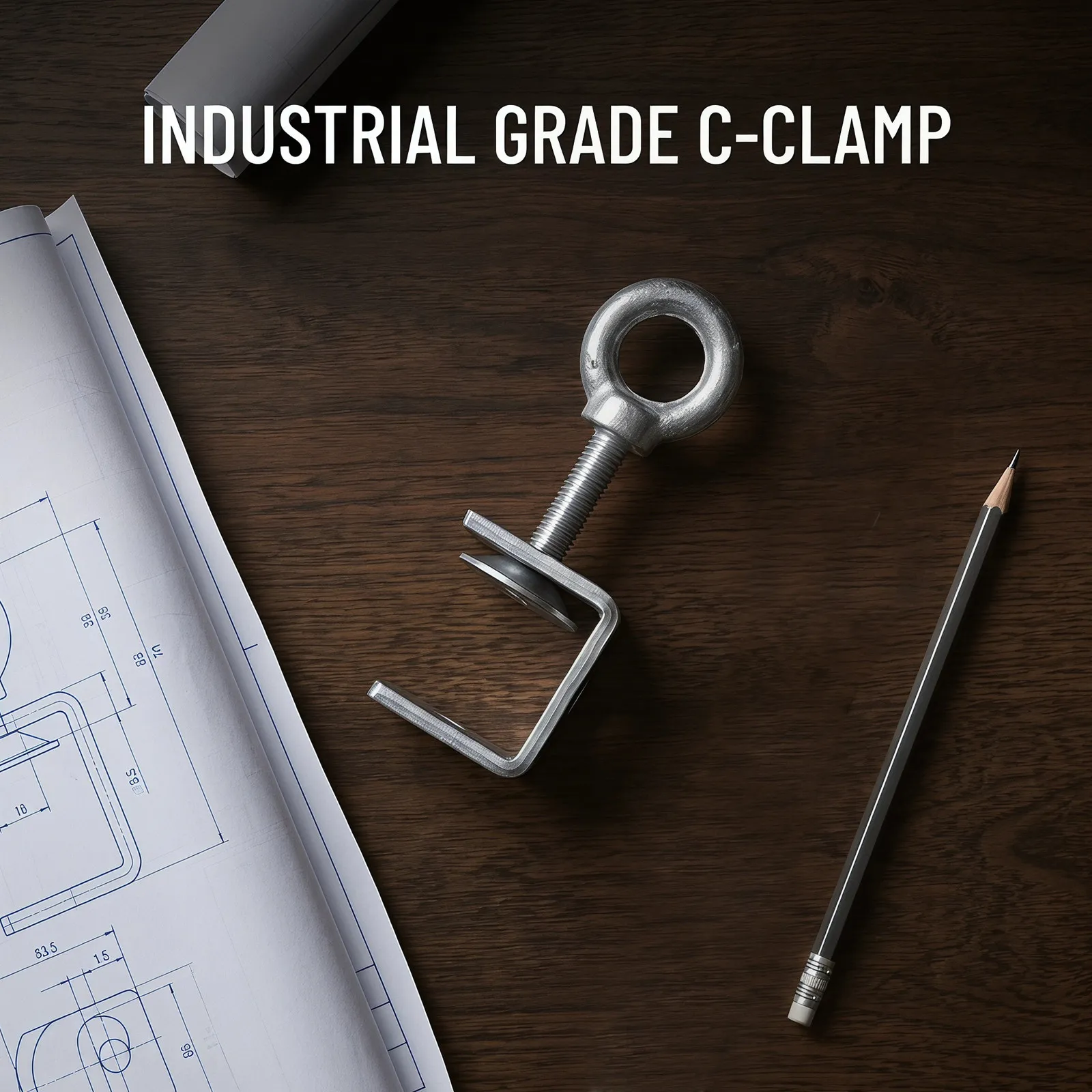 Stainless Steel C Clamp with Reinforced Frame for Precision Alignment Bonding Gluing and Temporary Fastening in Metalworking - view 3